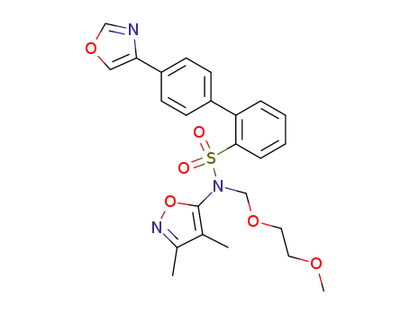 Molecular Structure of 176961-19-6 ([1,1'-Biphenyl]-2-sulfonamide,
N-(3,4-dimethyl-5-isoxazolyl)-N-[(2-methoxyethoxy)methyl]-4'-(4-oxazolyl
)-)