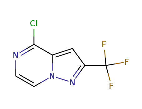 Molecular Structure of 877402-79-4 (4-CHLORO-2-TRIFLUOROMETHYLPYRAZOLO[1.5-A]PYRAZINE)
