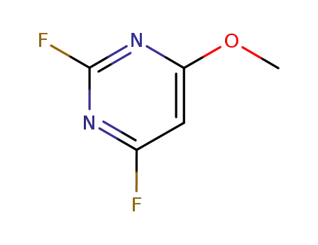 Molecular Structure of 27078-76-8 (Pyrimidine, 2,4-difluoro-6-methoxy- (8CI,9CI))