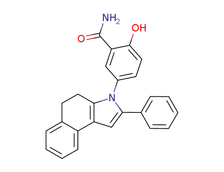 3-(3-Carbamoyl-4-hydroxyphenyl)-4,5-dihydro-2-phenylbenz[e]indole