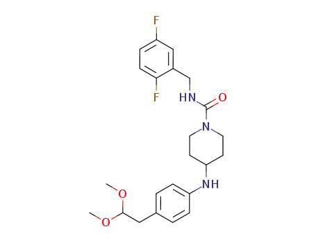 1-Piperidinecarboxamide,
N-[(2,5-difluorophenyl)methyl]-4-[[4-(2,2-dimethoxyethyl)phenyl]amino]-
