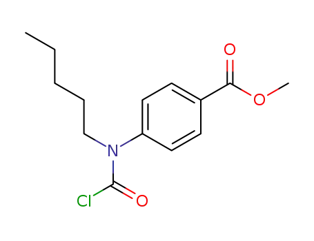 Benzoic acid, 4-[(chlorocarbonyl)pentylamino]-, methyl ester