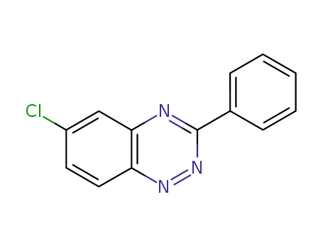 Molecular Structure of 99768-31-7 (1,2,4-Benzotriazine, 6-chloro-3-phenyl-)