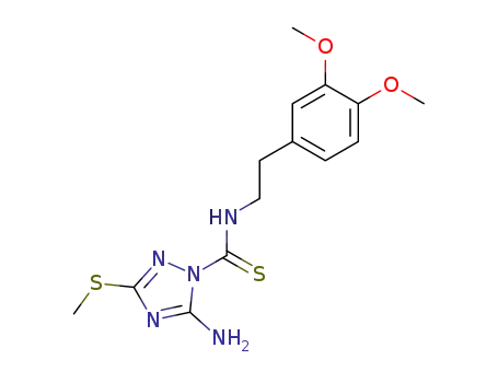 1H-1,2,4-Triazole-1-carbothioamide,
5-amino-N-[2-(3,4-dimethoxyphenyl)ethyl]-3-(methylthio)-