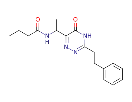 6-(1-butyrylamino-ethyl)-3-phenethyl-4<i>H</i>-[1,2,4]triazin-5-one