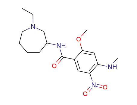 N-(1-ethyl-1H-hexahydroazepin-3-yl)-2-methoxy-4-methylamino-5-nitrobenzamide