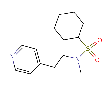 Molecular Structure of 76876-62-5 (Cyclohexanesulfonamide, N-methyl-N-[2-(4-pyridinyl)ethyl]-)