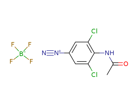 4-acetamido-3,5-dichloro-benzenediazonium; boron(+3) cation; tetrafluoride