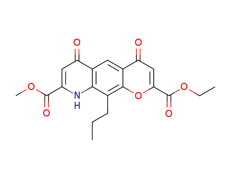 4H-Pyrano[3,2-g]quinoline-2,8-dicarboxylic acid,
6,9-dihydro-4,6-dioxo-10-propyl-, 2-ethyl 8-methyl ester