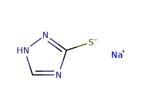Molecular Structure of 61631-61-6 (3H-1,2,4-Triazole-3-thione, 1,2-dihydro-, monosodium salt)