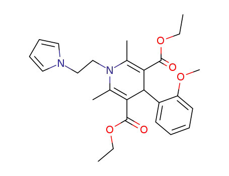 Diethyl 1,4-dihydro-4-(2-methoxyphenyl)-2,6-dimethyl-1-(2-[1-pyrrolyl]ethyl)-3,5-pyridine dicarboxylate