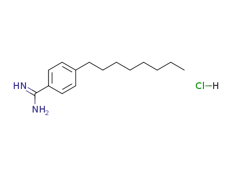 Molecular Structure of 14293-55-1 (4-Octylbenzamidine hydrochloride)