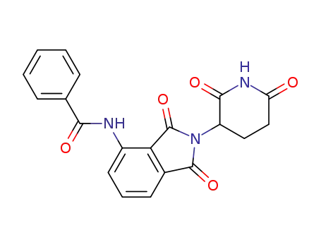 Molecular Structure of 444287-79-0 (N-[2-(2,6-dioxo(3-piperidyl))-1,3-dioxoisoindolin-4-yl]benzamide)