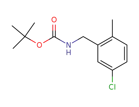 Molecular Structure of 439116-99-1 (tert-butyl 5-chloro-2-methylbenzylcarbamate)