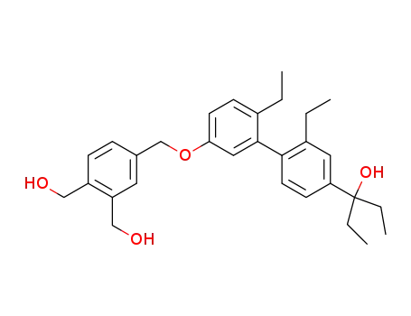 1,2-Benzenedimethanol,
4-[[[2',6-diethyl-4'-(1-ethyl-1-hydroxypropyl)[1,1'-biphenyl]-3-yl]oxy]methyl
]-
