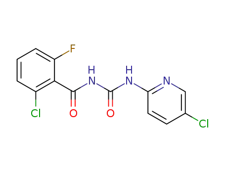 Molecular Structure of 79489-52-4 (2-chloro-N-[(5-chloropyridin-2-yl)carbamoyl]-6-fluorobenzamide)