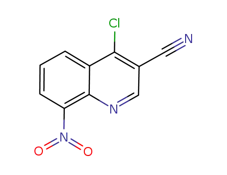 Molecular Structure of 623163-11-1 (4-CHLORO-8-NITRO-QUINOLINE-3-CARBONITRILE)