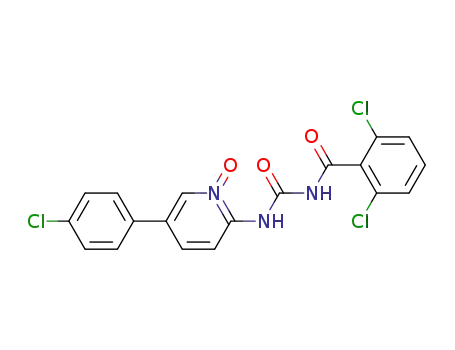 Molecular Structure of 84596-53-2 (Benzamide,
2,6-dichloro-N-[[[5-(4-chlorophenyl)-1-oxido-2-pyridinyl]amino]carbonyl]-)