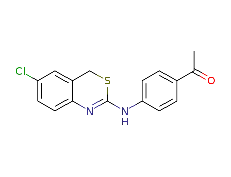 Ethanone, 1-[[(6-chloro-4H-3,1-benzothiazin-2-yl)amino]phenyl]-