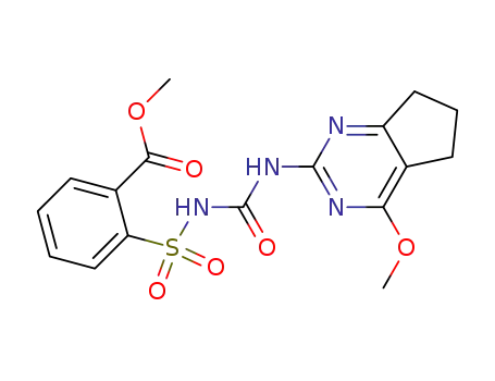 Methyl 2-[[(6,7-dihydro-4-methoxy-5H-cyclopentapyrimidin-2-yl)aminocarbonyl]aminosulfonyl]benzoate