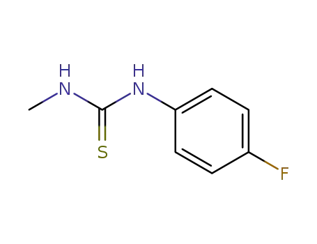 Molecular Structure of 404-43-3 (N-(4-FLUOROPHENYL)-N'-METHYLTHIOUREA)