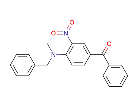 Molecular Structure of 56106-93-5 (Methanone, [4-[methyl(phenylmethyl)amino]-3-nitrophenyl]phenyl-)