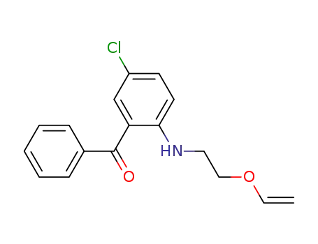 Molecular Structure of 64021-42-7 (Methanone, [5-chloro-2-[[2-(ethenyloxy)ethyl]amino]phenyl]phenyl-)