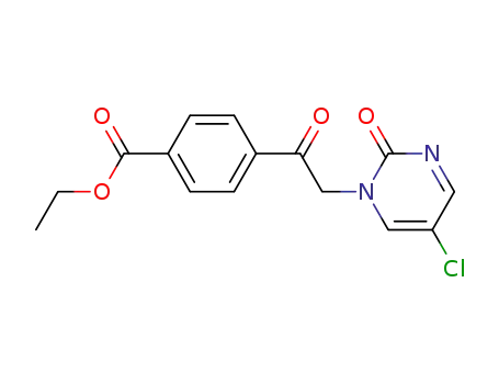Ethyl 4-[2-(5-chloro-2-oxo-1(2H)-pyrimidinyl)acetyl]benzoate