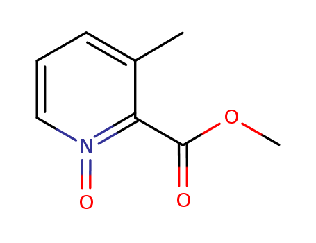 2-Pyridinecarboxylic acid, 3-methyl-, methyl ester, 1-oxide