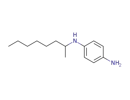 Molecular Structure of 39563-50-3 (N-(1-Methylheptyl)-1,4-benzenediamine)