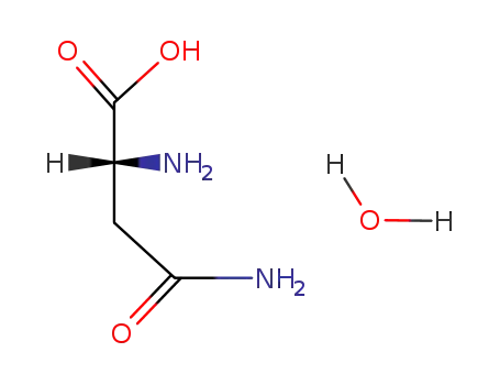 Molecular Structure of 5794-24-1 (D(-)-Asparagine monohydrate)