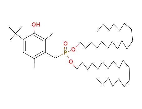 Molecular Structure of 55698-80-1 (di-n-octadecyl 4-tert.-butyl-2,6-dimethyl-3-hydroxybenzylphosphonate)