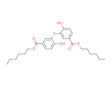 Molecular Structure of 107490-77-7 (3,3'-thiobis(hexyl p-hydroxybenzoate))