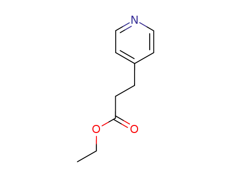 Molecular Structure of 52809-19-5 (4-Pyridinepropanoic acid, ethyl ester)