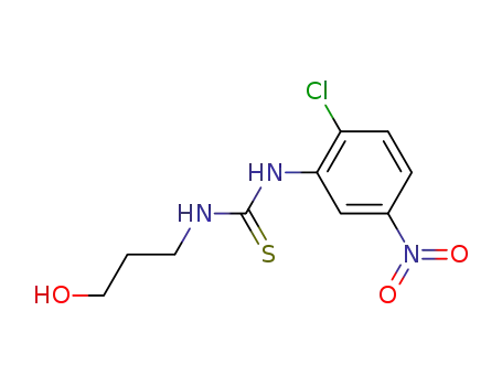 Molecular Structure of 77594-94-6 (1-(2-chloro-5-nitrophenyl)-3-(3-hydroxypropyl)thiourea)