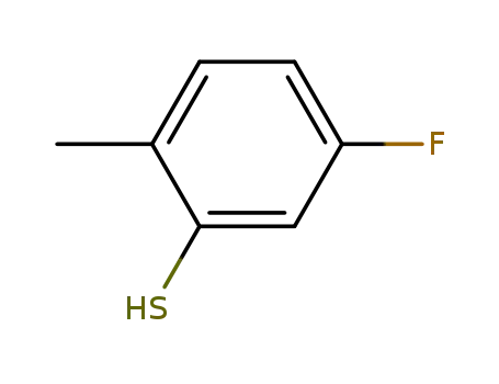 Molecular Structure of 845823-03-2 (5-Fluoro-2-methylbenzenethiol)