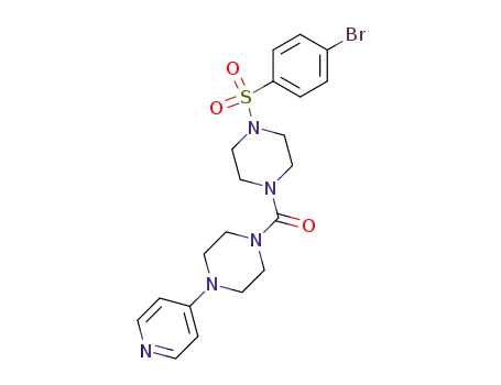 Piperazine,
1-[[4-[(4-bromophenyl)sulfonyl]-1-piperazinyl]carbonyl]-4-(4-pyridinyl)-