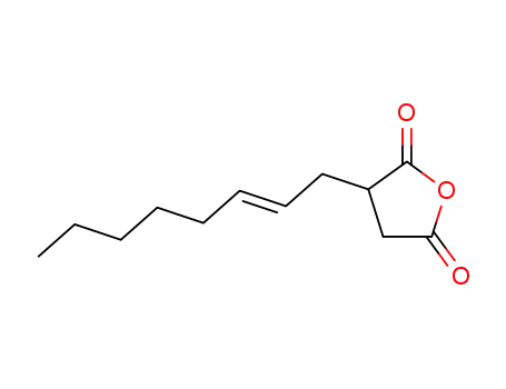 Molecular Structure of 81949-84-0 (3-[(E)-2-Octenyl]-3,4-dihydro-2,5-furandione)