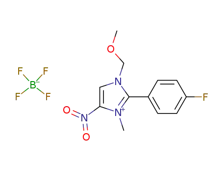 1-methoxymethyl-2-(p-fluorophenyl)-3-methyl-4-nitroimidazolium fluoroborate