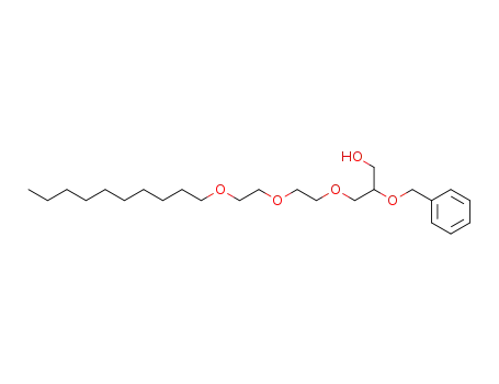 Molecular Structure of 113581-57-0 (1-Propanol, 3-[2-[2-(decyloxy)ethoxy]ethoxy]-2-(phenylmethoxy)-)