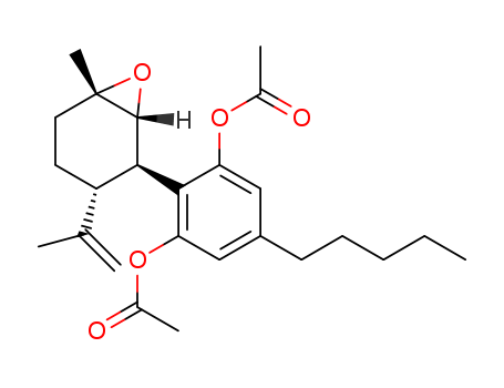 (1R-(1A,2A,3SS,6A))-2-(6-METHYL-3-(1-METHYLVINYL)-7-OXABICYCLO(4.1.0)HEPT-2-YL)-5- PENTYLRESORCINOL DIACETATE