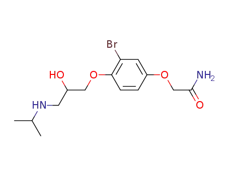 1-(2-bromo-4-carbamoylmethoxyphenoxy)-3-isopropylaminopropan-2-ol