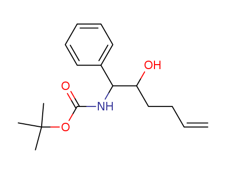 tert-butyl 2-hydroxy-1-phenylhex-5-enylcarbamate