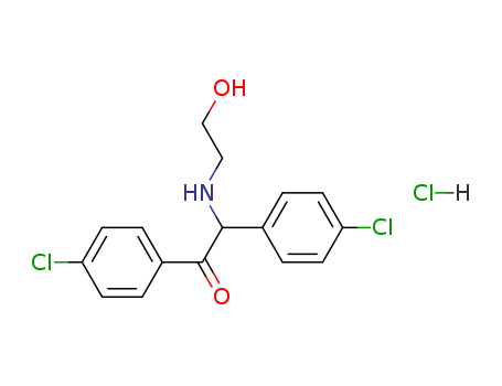 Ethanone,1,2-bis(4-chlorophenyl)-2-[(2-hydroxyethyl)amino]-, hydrochloride (9CI) cas  5336-93-6