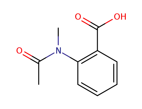Molecular Structure of 78944-67-9 (2-[ACETYL(METHYL)AMINO]BENZOIC ACID)