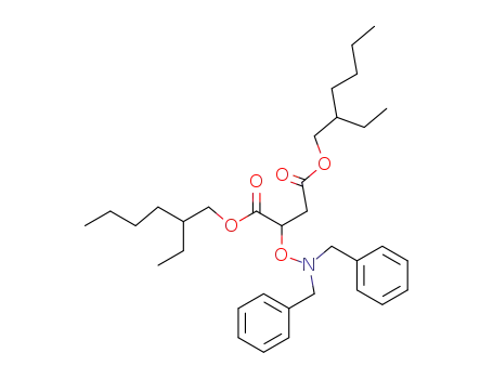 Molecular Structure of 110878-62-1 (Di-2-ethylhexyl-2-(N,N-dibenzylaminoxy)succinate)