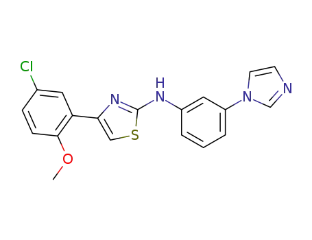 [4-(5-chloro-2-methoxyphenyl)-thiazol-2-yl]-[3-(imidazol-1-yl)phenyl]amine
