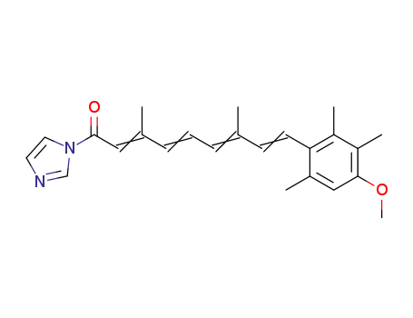 1-[9-(4-methoxy-2,3,6-trimethylphenyl)-3,7-dimethyl-2,4,6,8-nonatetraenoyl]imidazole