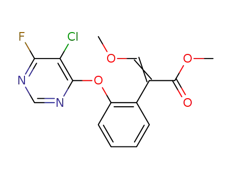 methyl 2-[2-(5-chloro-6-fluoro-4-pyrimidinyloxy)-phenyl]-3-methoxy-acrylate