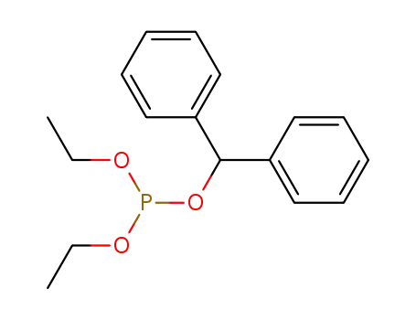Molecular Structure of 167859-42-9 (Phosphorous acid, diphenylmethyl diethyl ester)